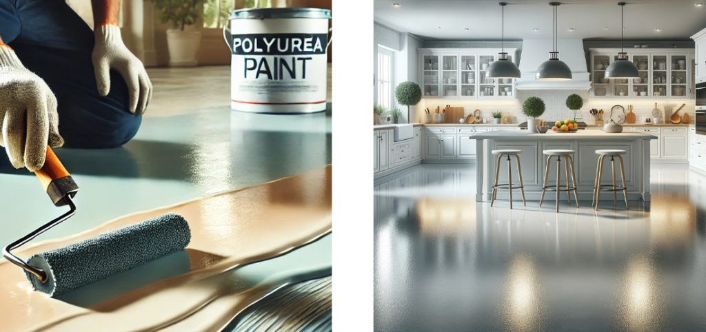 Kitchen polyurea coating