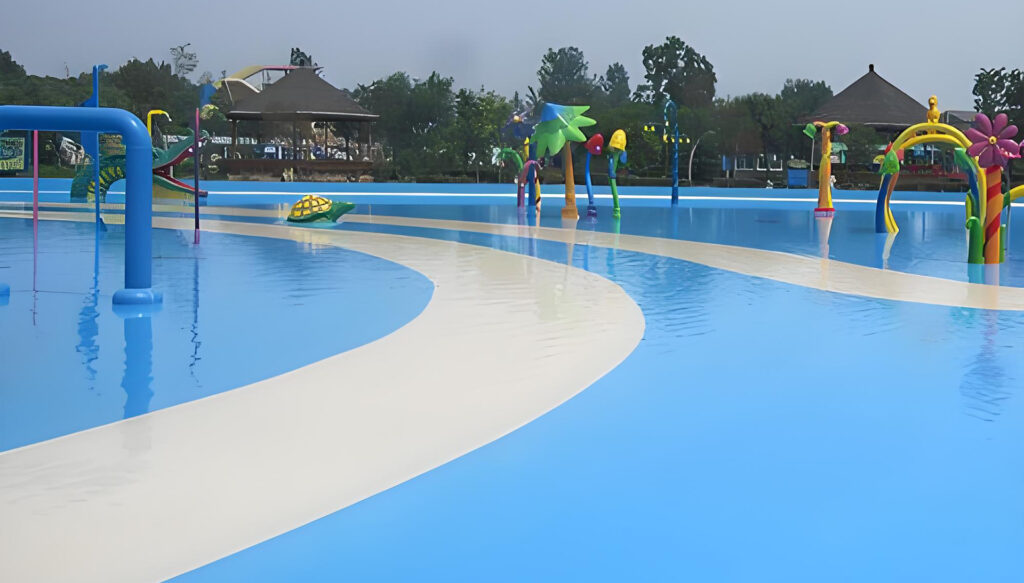 Outdoor swimming pool waterproof