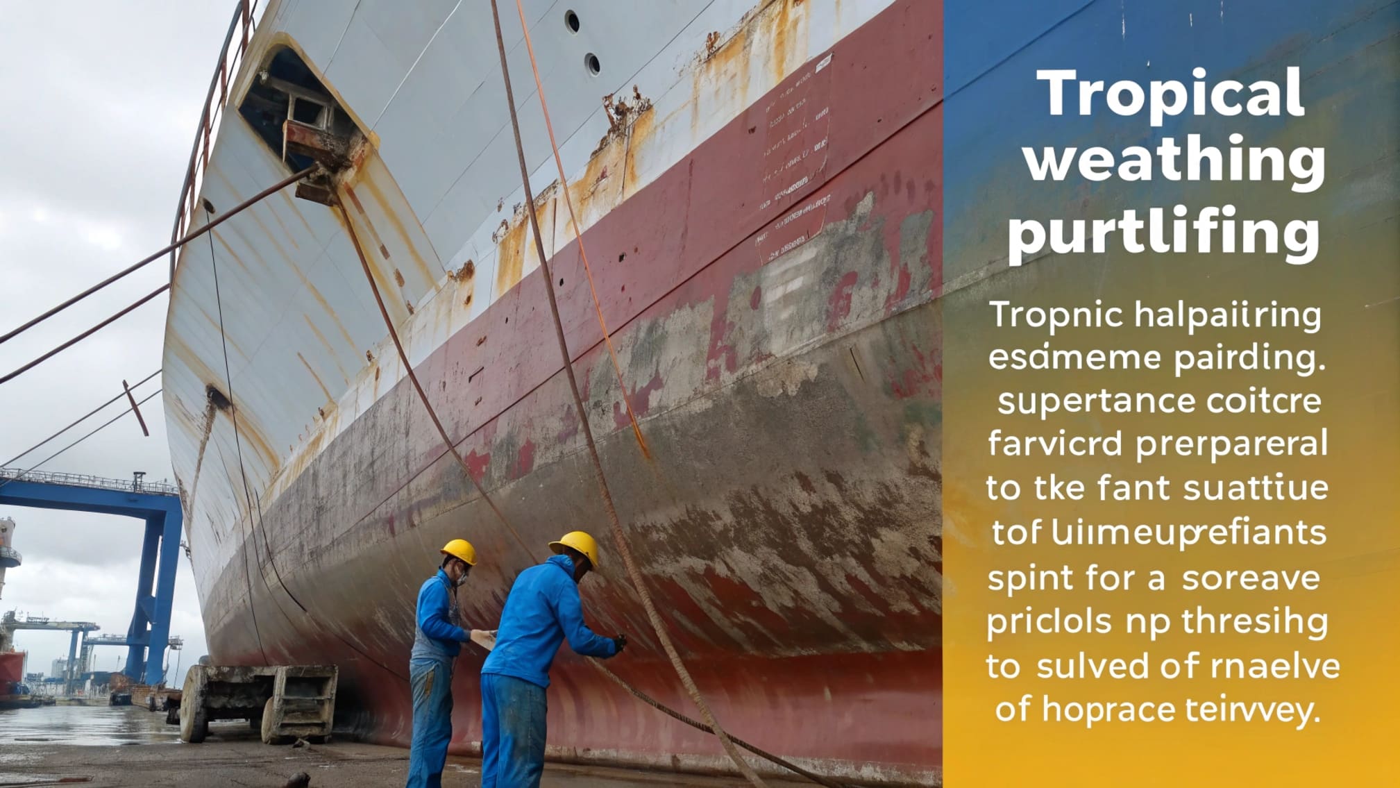 Environmental Factors in Marine Painting Ship maintenance in varying weather conditions