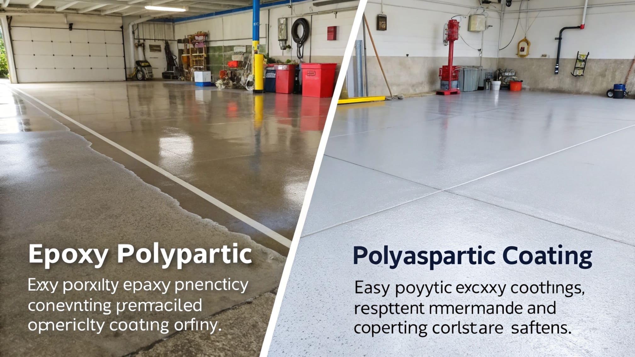 Polyaspartic vs Epoxy side-by-side comparison
