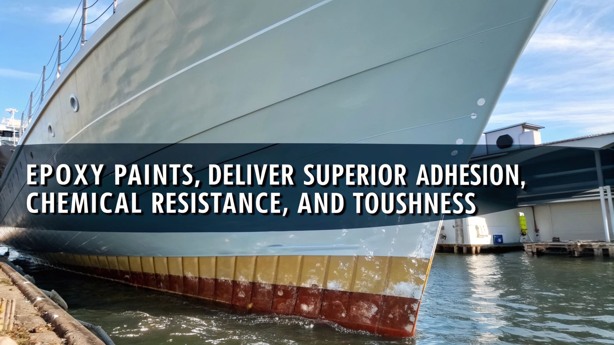 Epoxy Coating in Ballast Tank Epoxy paint application in a ship's ballast tank