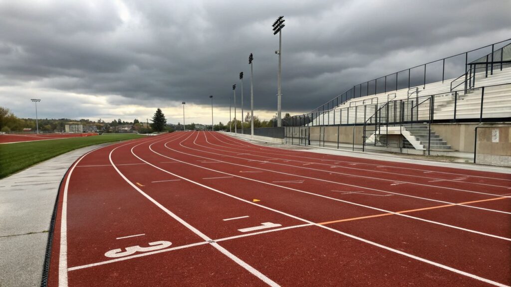 running tracks face constant abuse from athletes
