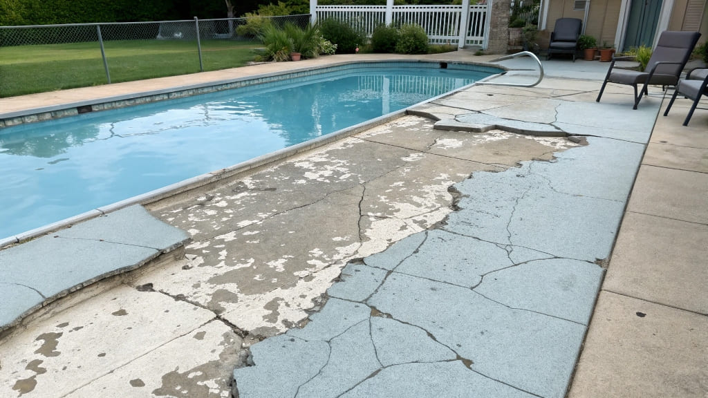 alt concrete spalling in swimming pool