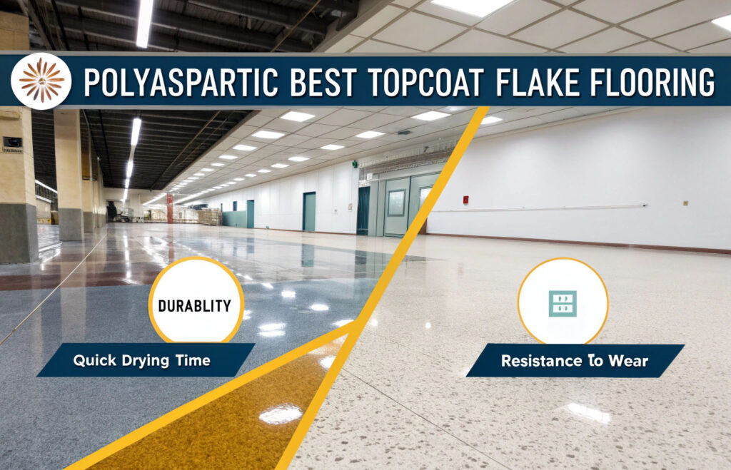why polyaspartic is the best topcoat for flake flo