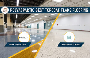 why polyaspartic is the best topcoat for flake flo