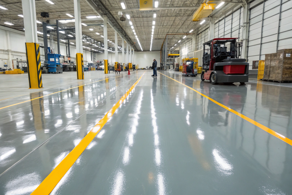industrial factory floor upgrade