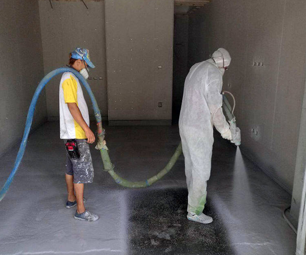 polyaspartic polyurea flooring midcoat.